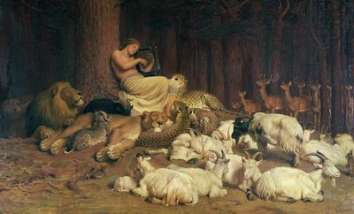Apollo Playing the Lute by Briton Riviere